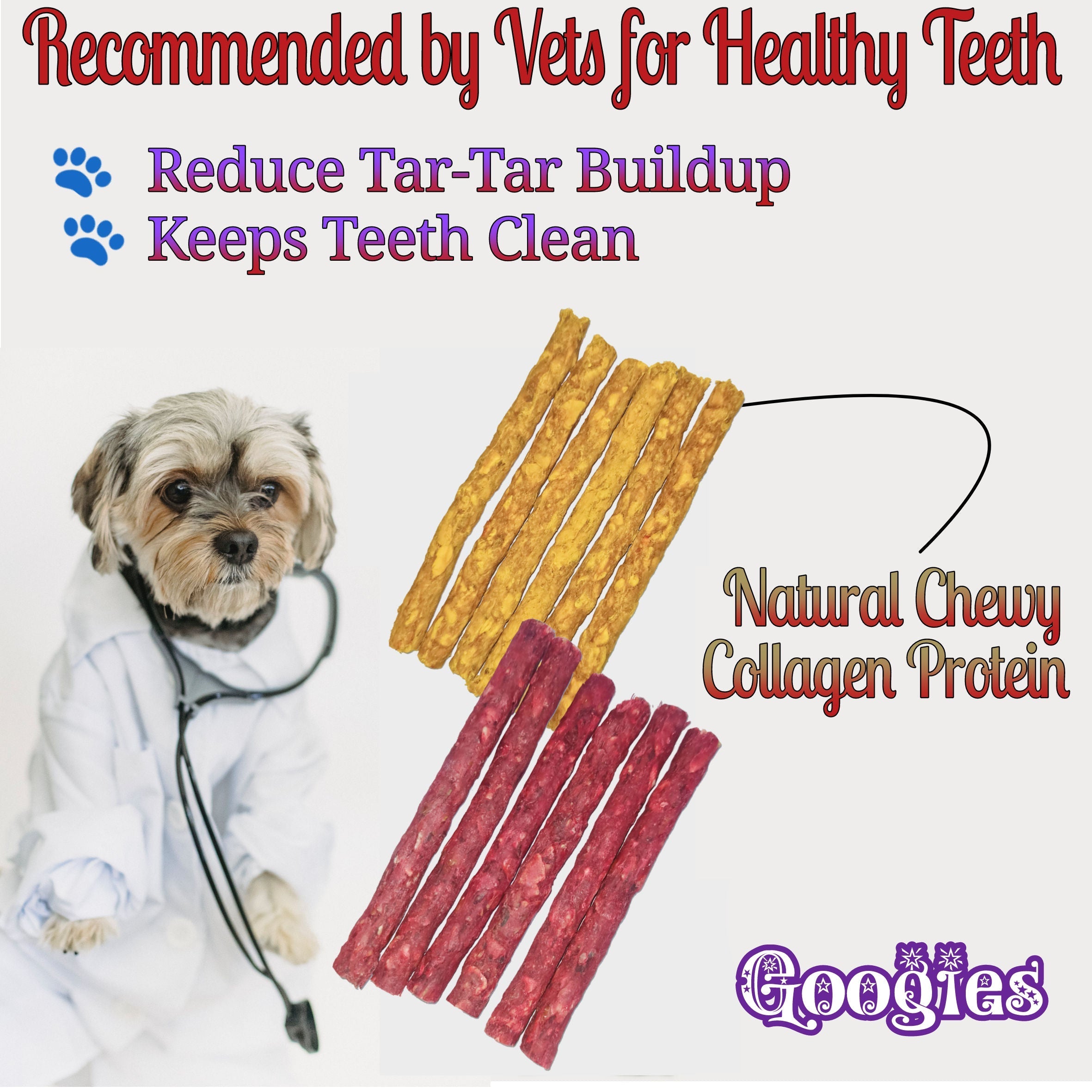 Googies Munchy Sticks Mix pack of 400g Dog Treats