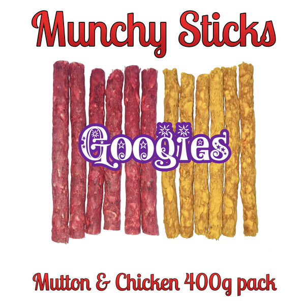 Googies Munchy Sticks Chicken & Mutton Pack of 400g