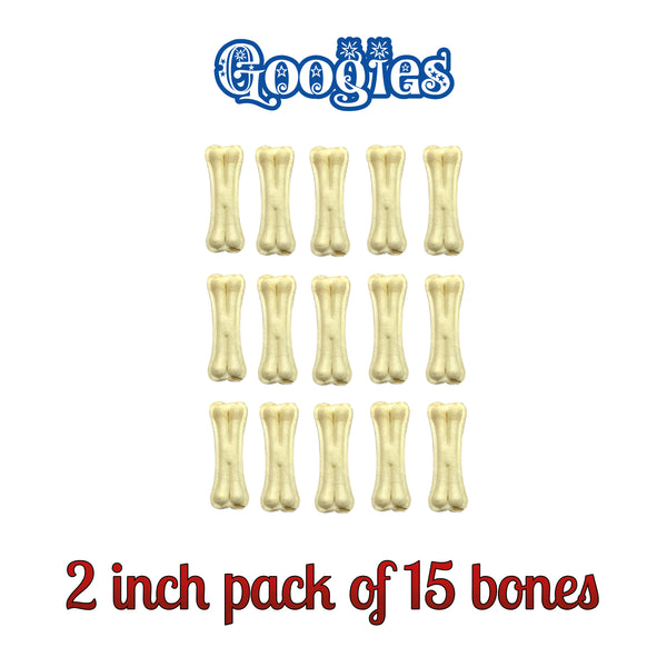 Googies Dog Chew Bone 2 inch pack of 15